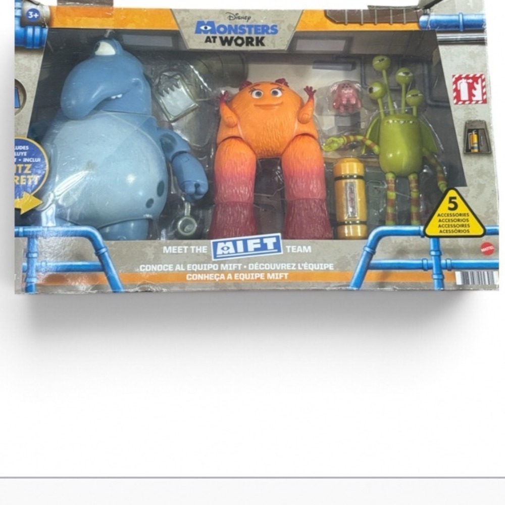 Disney Monsters at Work Meet The MIFT Team Figures pack new in box - Picture 2 of 10